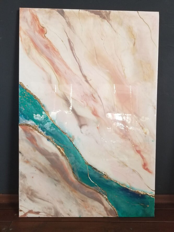 Resin green painting - Image 3
