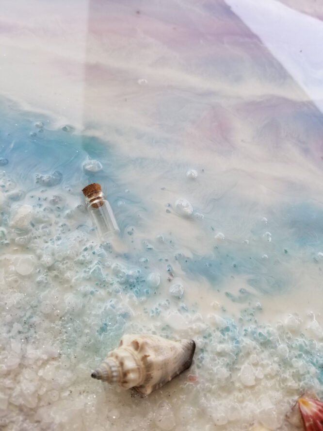 Round shaped resin painting - Image 5