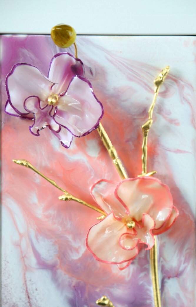Pink Orchidea 3D paint - Image 5
