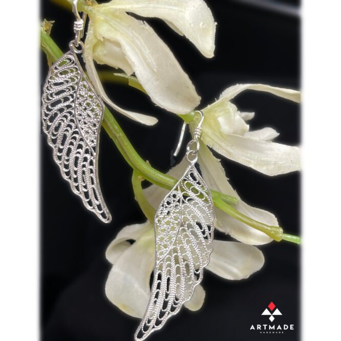 Filigree earrings-Angel wings - Image 4